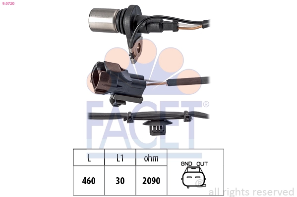 Sensor, crankshaft pulse