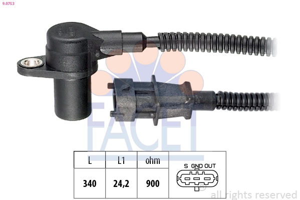 Sensor, crankshaft pulse