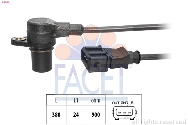Sensor, crankshaft pulse