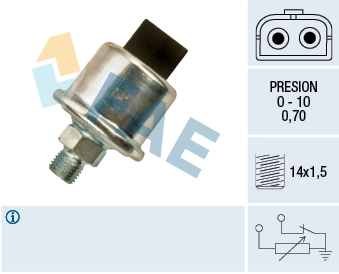 Sensor, oil pressure