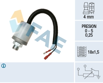 Sensor, oil pressure