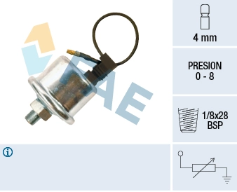 Sensor, oil pressure