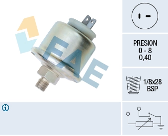 Sensor, oil pressure