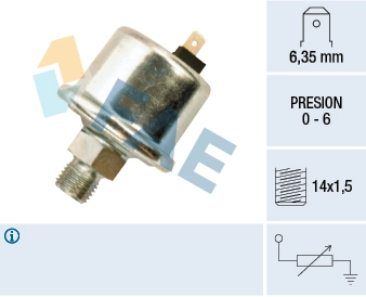 Sensor, oil pressure