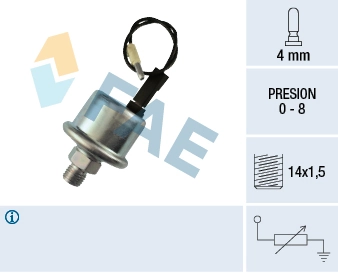 Sensor, oil pressure
