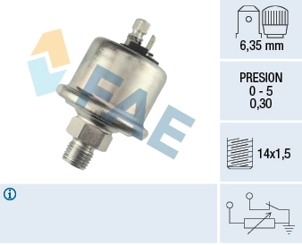 Sensor, oil pressure