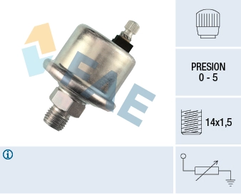 Sensor, oil pressure
