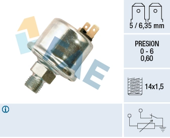 Sensor, oil pressure