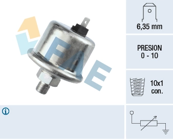 Sensor, oil pressure
