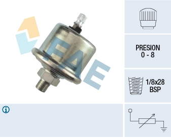 Sensor, oil pressure