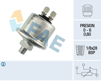 Sensor, oil pressure