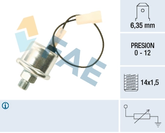 Sensor, oil pressure