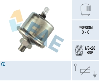 Sensor, oil pressure