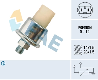 Sensor, oil pressure