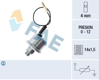 Sensor, oil pressure