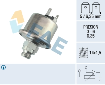 Sensor, oil pressure