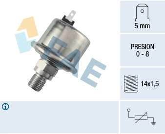Sensor, oil pressure