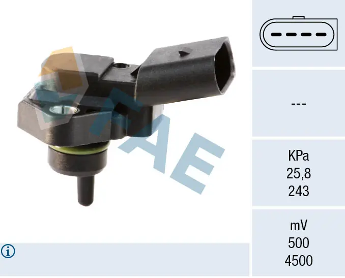 Sensor, boost pressure