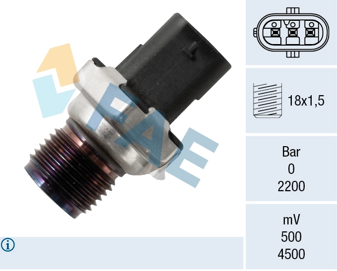 Sensor, fuel pressure