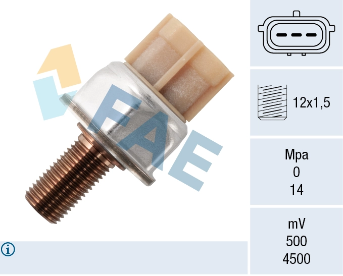 Sensor, fuel pressure