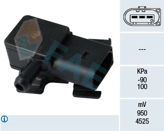 Sensor, exhaust pressure