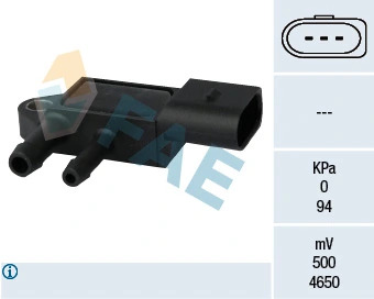 Sensor, exhaust pressure