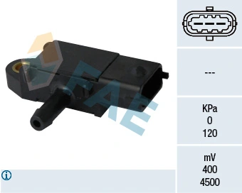 Sensor, exhaust pressure