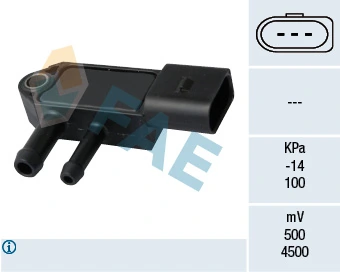 Sensor, exhaust pressure