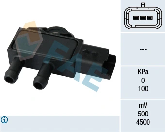 Sensor, exhaust pressure