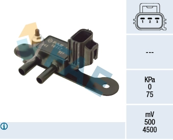 Sensor, exhaust pressure
