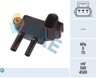 Sensor, exhaust pressure