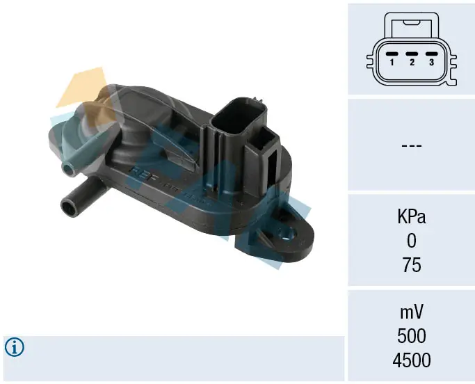Sensor, exhaust pressure