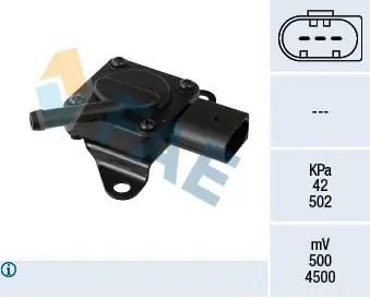Sensor, exhaust pressure