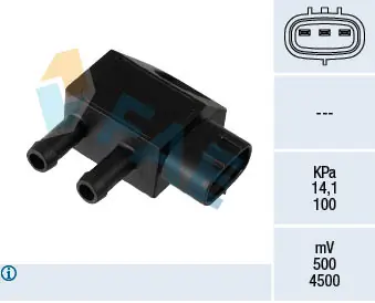 Sensor, exhaust pressure