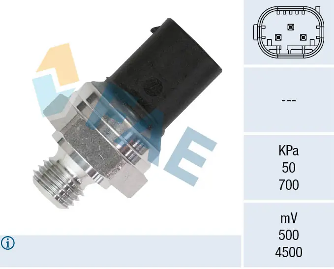 Sensor, exhaust pressure