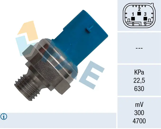 Sensor, exhaust pressure