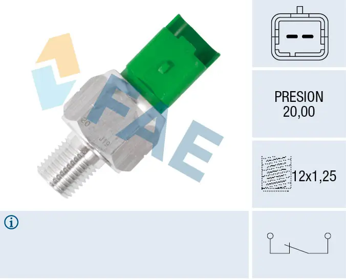 Sensor, oil pressure