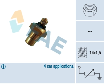 Sensor, coolant temperature