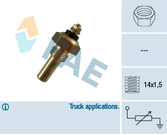 Sensor, coolant temperature