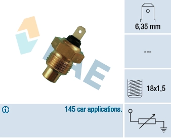 Sensor, coolant temperature