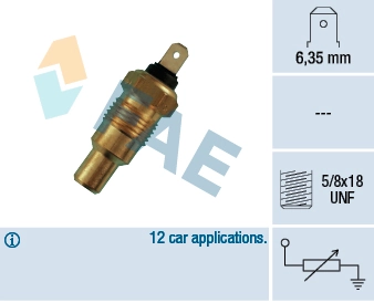 Sensor, coolant temperature