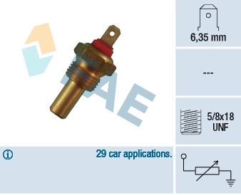 Sensor, coolant temperature