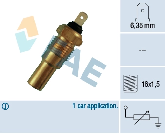 Sensor, coolant temperature