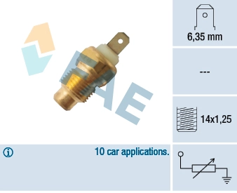 Sensor, coolant temperature