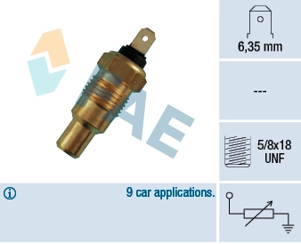 Sensor, coolant temperature