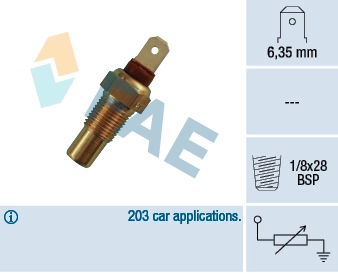Sensor, coolant temperature
