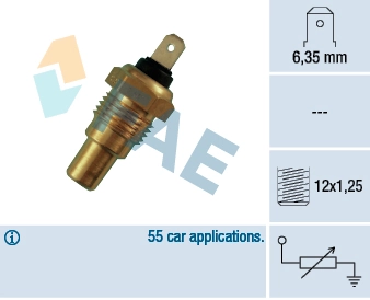 Sensor, coolant temperature