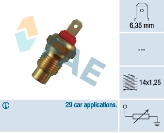 Sensor, coolant temperature