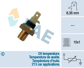 Sensor, oil temperature