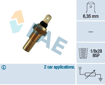 Sensor, coolant temperature